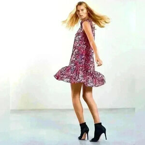 REISS Vali Ditsy Print Dress